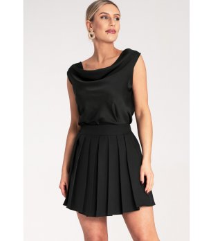 Черна плисирана пола Mona снимка