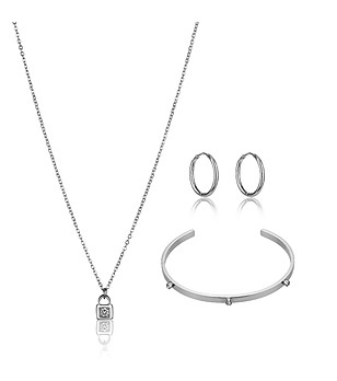 Дамски златист комплект бижута в сребристо Vetrailia снимка