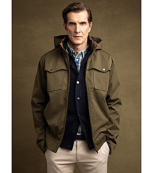 Мъжко яке в цвят каки FABB снимка