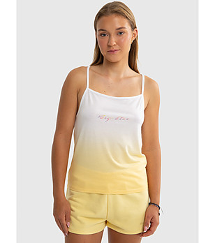 Детски топ в преливащо жълто и бяло Rozalia снимка