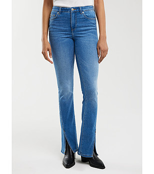 Сини памучни дамски дънки BLAKE  снимка