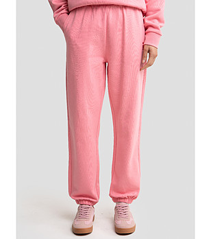 Розово памучно дамско спортно долнище снимка