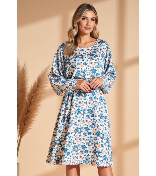 Рокля със син принт Lilian снимка