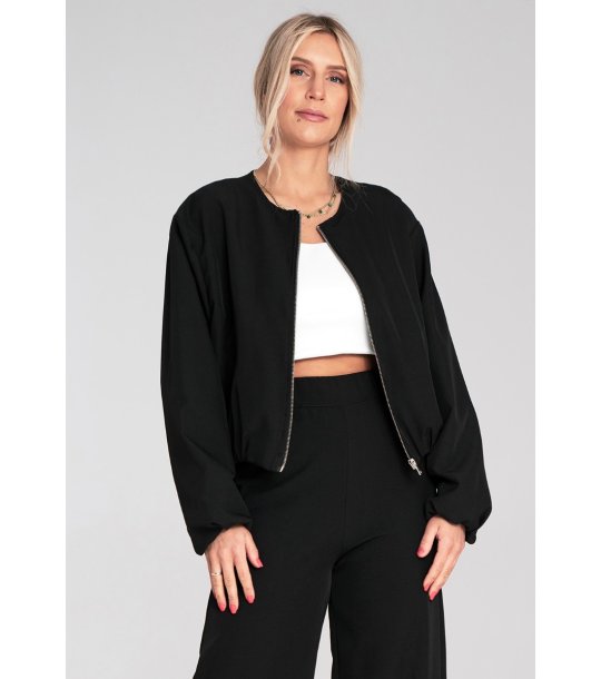 Черно дамско яке Maryla снимка