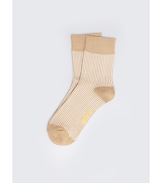 Дамски чорапи в златисто Koloria снимка