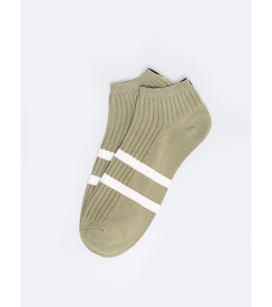 Мъжки къси чорапи в зелен нюанс за маратонки Innero снимка