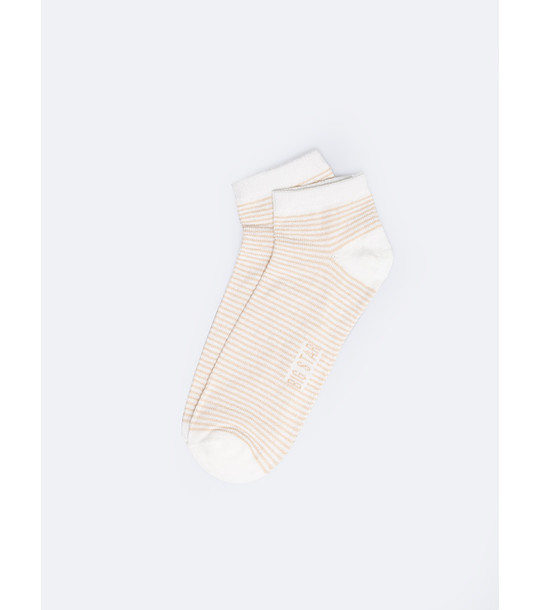 Дамски къси чорапи за маратонки на райе Pastella снимка