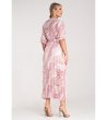 Дамска рокля с принт в розово Andrina-1 снимка