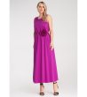 Дамска рокля макси с цвете Enny-4 снимка