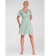 Рокля в цвят мента Feri-3 снимка