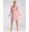 Рокля в розово с къс ръкав Sarita-2 снимка