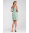 Рокля в цвят мента с V-образно деколте Anna-1 снимка