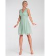 Рокля в цвят мента с V-образно деколте Anna-2 снимка