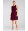 Лятна рокля в бордо Nelia-2 снимка