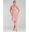 Розова рокля без ръкави Emona-2 снимка