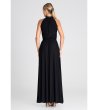 Дълга черна рокля Linela-1 снимка
