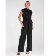 Стилен дамски гащеризон в черно Hanna-3 снимка
