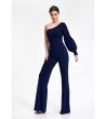 Дамски гащеризон в тъмносиньо с дълъг ръкав Reyna-2 снимка