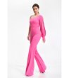 Дамски розов гащеризон с ръкав Reyna-2 снимка