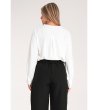 Дамска бяла блуза с дълъг ръкав Alenia-1 снимка