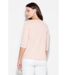 Дамска розова блуза с 3/4 ръкав-1 снимка