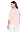 Дамска розова блуза с 3/4 ръкав-3 снимка