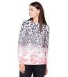 Дамска блуза с леопардов и розов принт-3 снимка