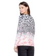 Дамска блуза с леопардов и розов принт-4 снимка