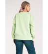 Светлозелена памучна дамска блуза Zosia-1 снимка