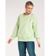 Светлозелена памучна дамска блуза Zosia-3 снимка