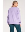 Лилава памучна дамска блуза Zosia-1 снимка