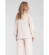 Дамска бежова блуза с цепки Kerry-1 снимка