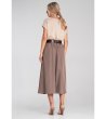 Кафява пола с колан Melisa-1 снимка