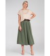 Зелена миди пола с колан Melisa-2 снимка