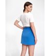 Синя къса пола с цепка Zina-1 снимка