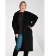 Дамско черно палто Emily-2 снимка