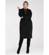 Дамско черно палто Emily-4 снимка
