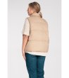 Дамска бежова грейка с джобове Zuza-1 снимка