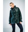 Дамско тъмнозелено яке с лъскав ефект Eternity-3 снимка