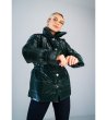 Дамско тъмнозелено яке с лъскав ефект Eternity-4 снимка