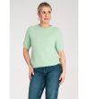 Дамски светлозелен пуловер Rachela-2 снимка