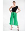 Зелен дамски 7/8 панталон с разкроени крачоли Abena-2 снимка