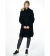 Дълъг черен дамски пуловер с яка Galiarda-2 снимка