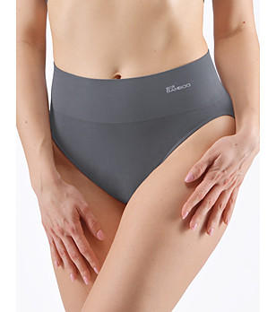 Сиви бамбукови бикини със средно  висока талия снимка