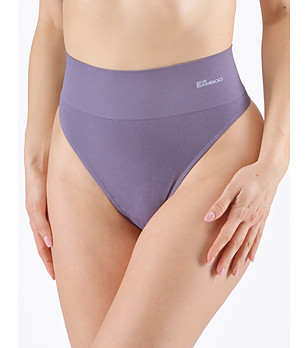 Прашки с висока талия в лилав нюанс снимка