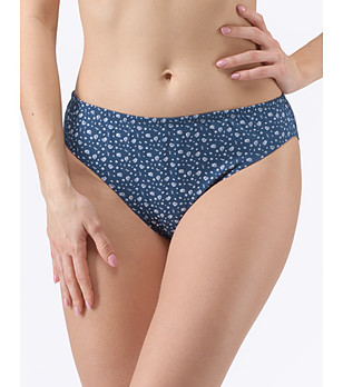 Сини памучни бикини с принт Lara снимка