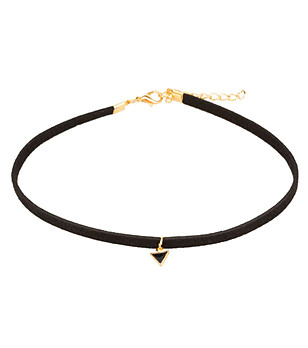 Дамски кожен чокър снимка