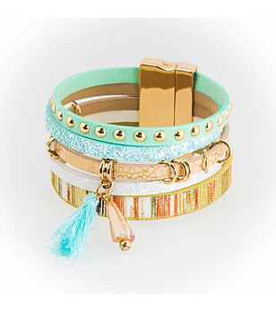 Ефектна многоцветна дамска гривна снимка