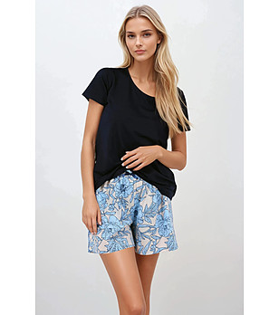 Лятна пижама със сини цветя Summertime снимка