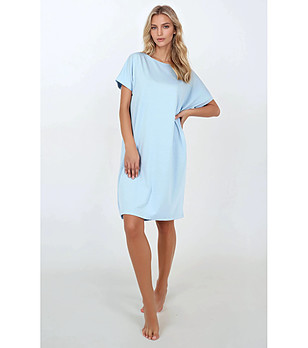 Синя нощница с къс ръкав Always Loved снимка